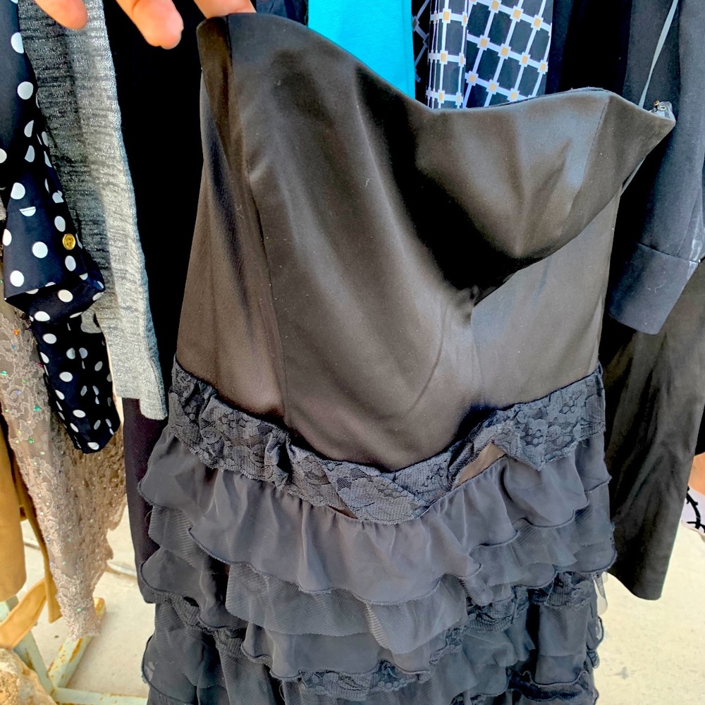 Express black cocktail dress